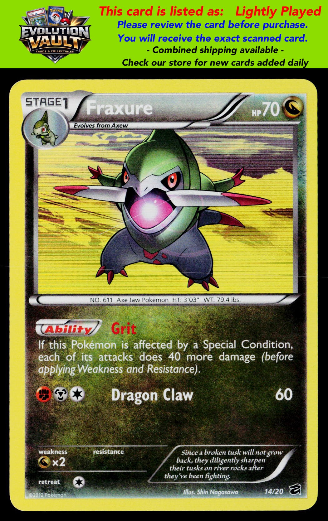 Dragon Vault #14/20 Fraxure (14)