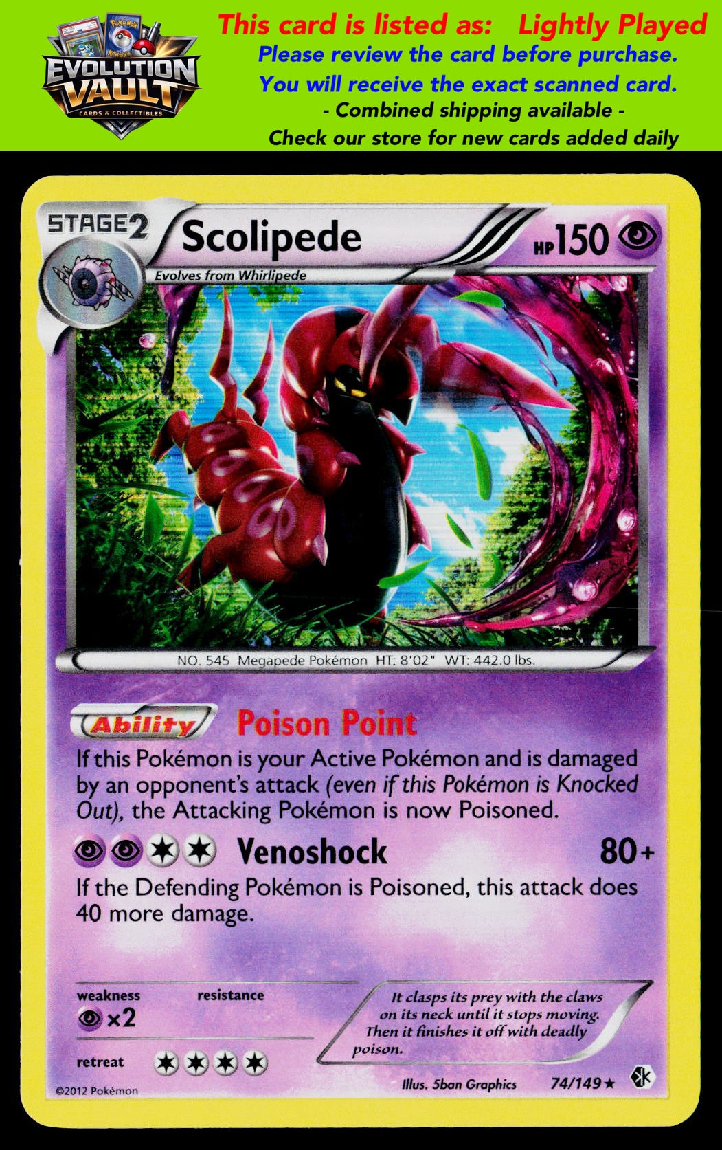 Boundaries Crossed #74/149 Scolipede