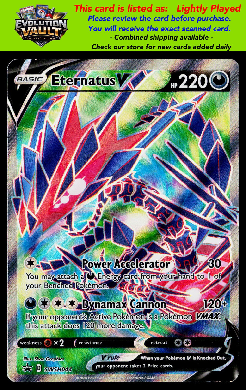 SWSH: Sword & Shield Promo Cards #SWSH044 Eternatus V