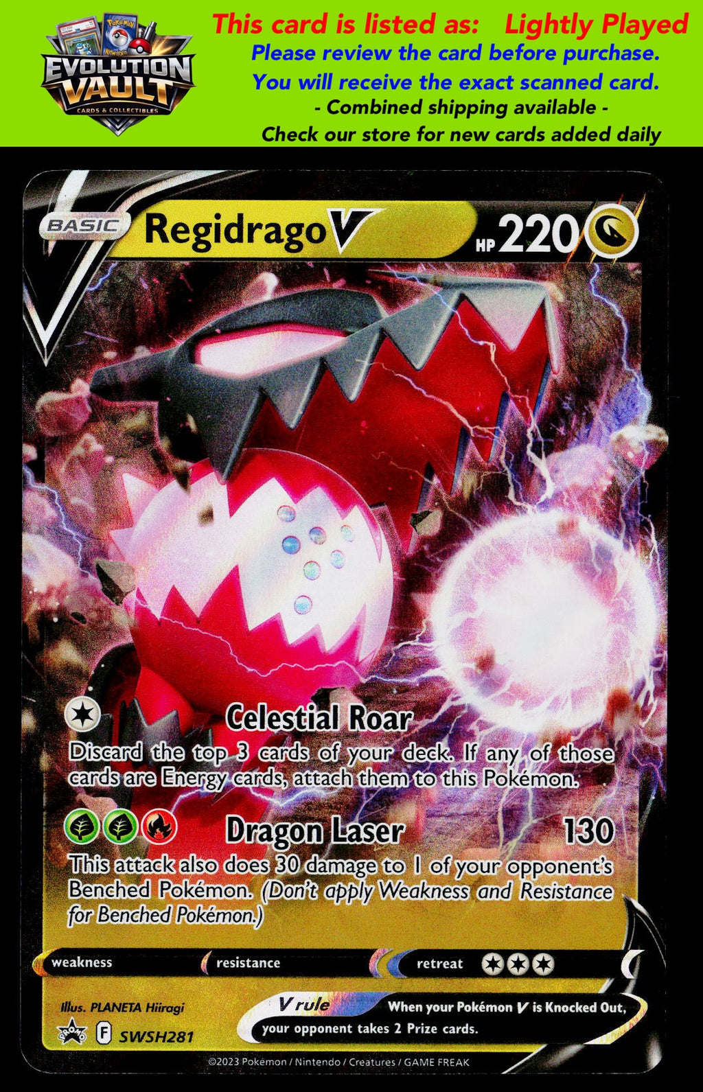 SWSH: Sword & Shield Promo Cards #SWSH281 Regidrago V