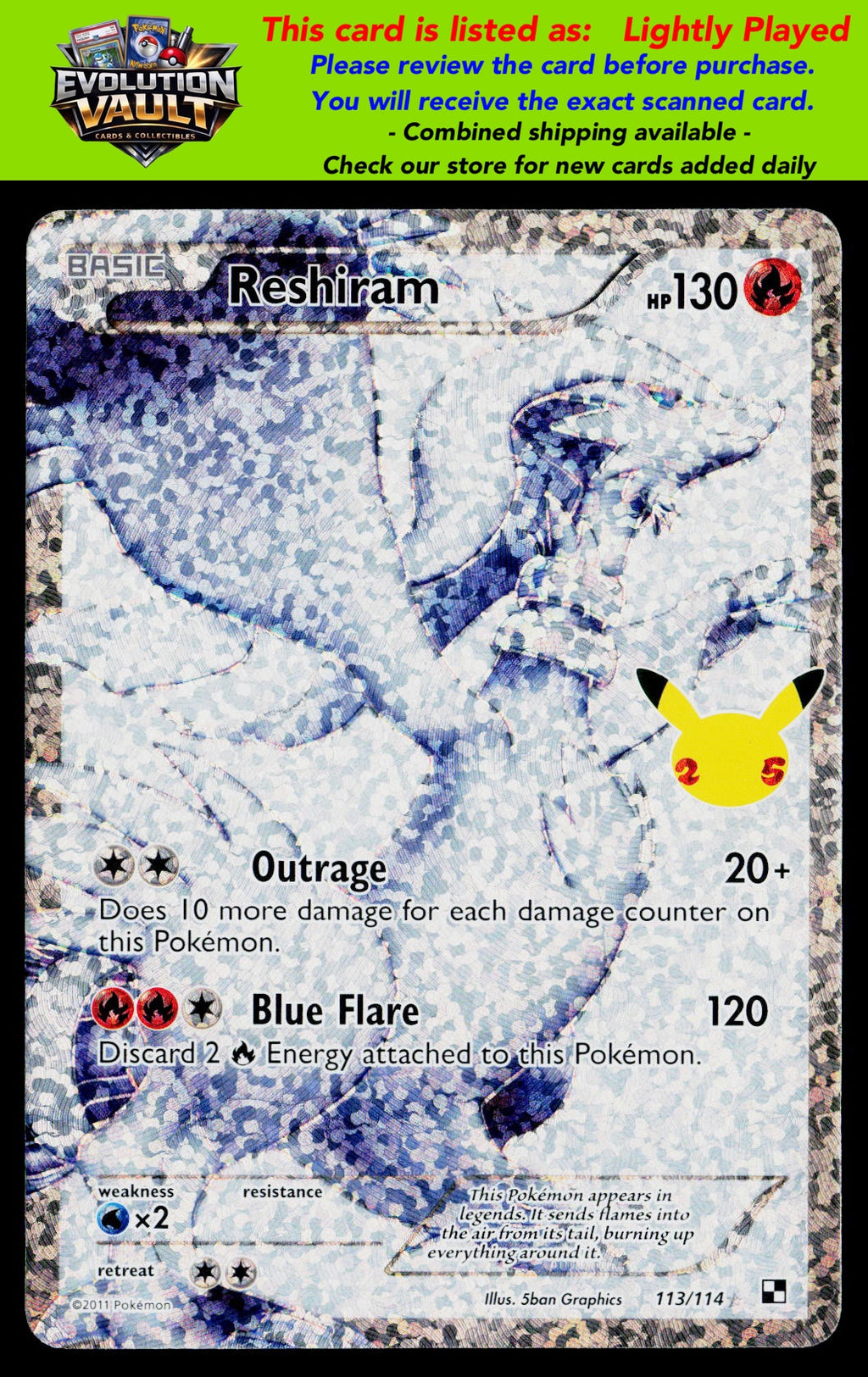 Celebrations: Classic Collection #113/114 Reshiram