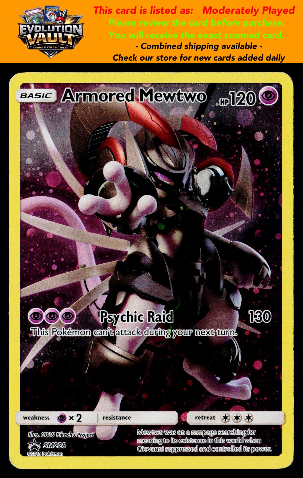 SM Promos #SM228 Armored Mewtwo