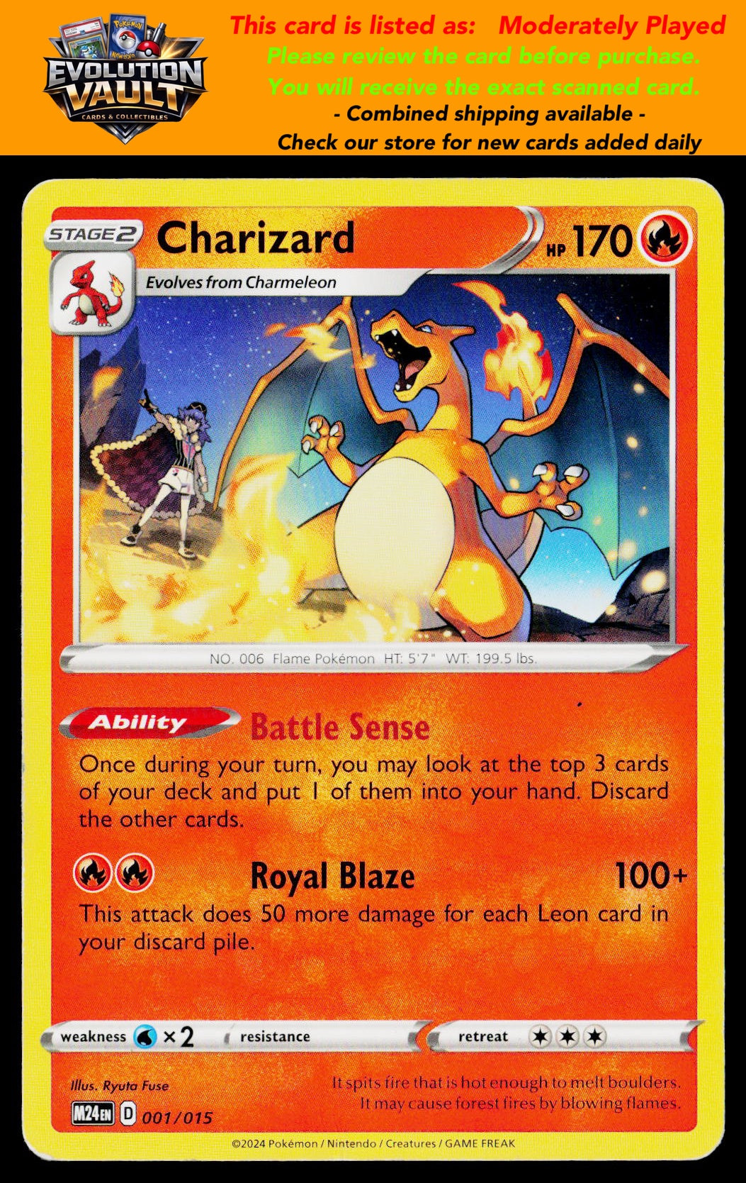 McDonald's Promos 2024 #001/015 Charizard