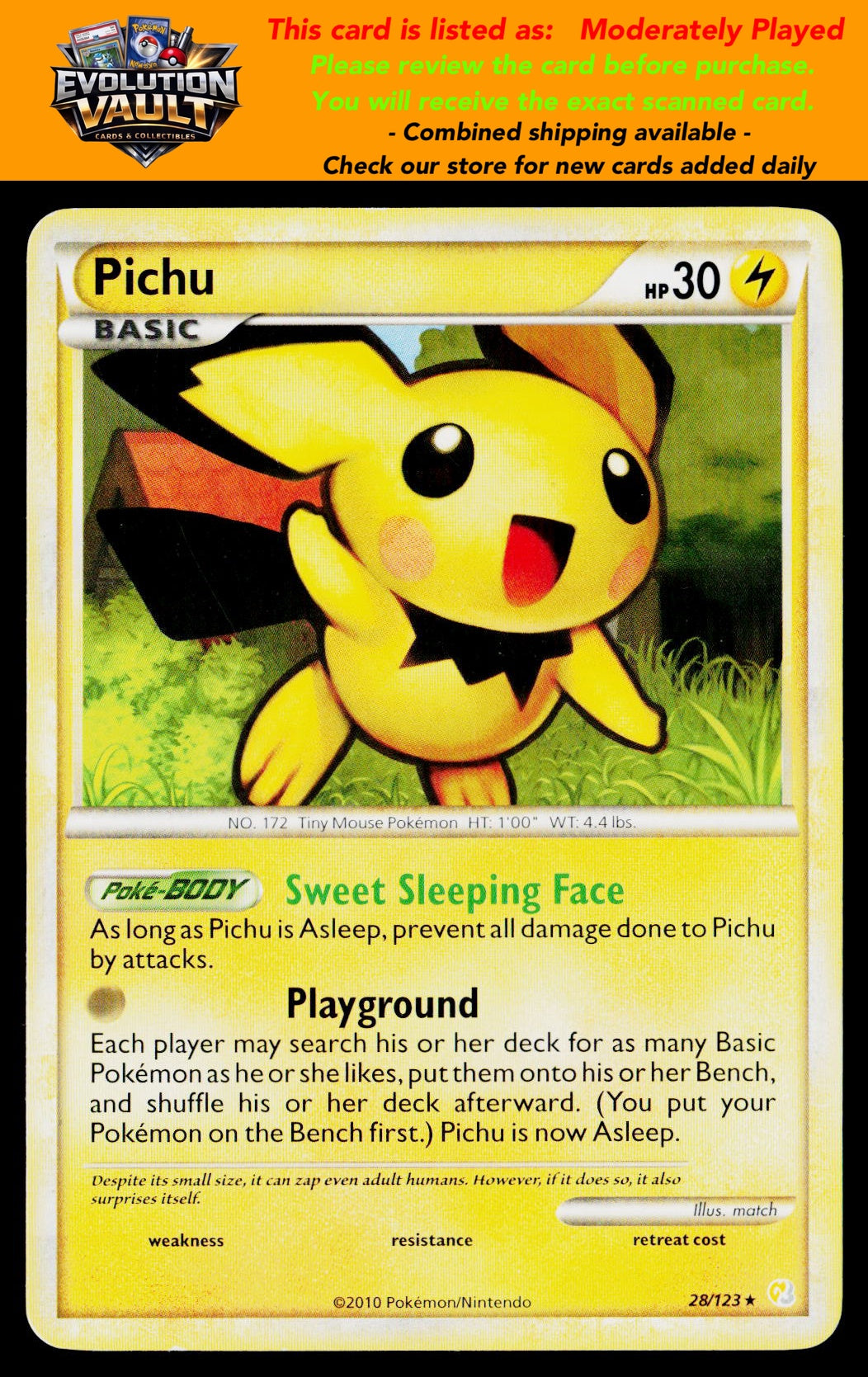 HeartGold SoulSilver #28/123 Pichu