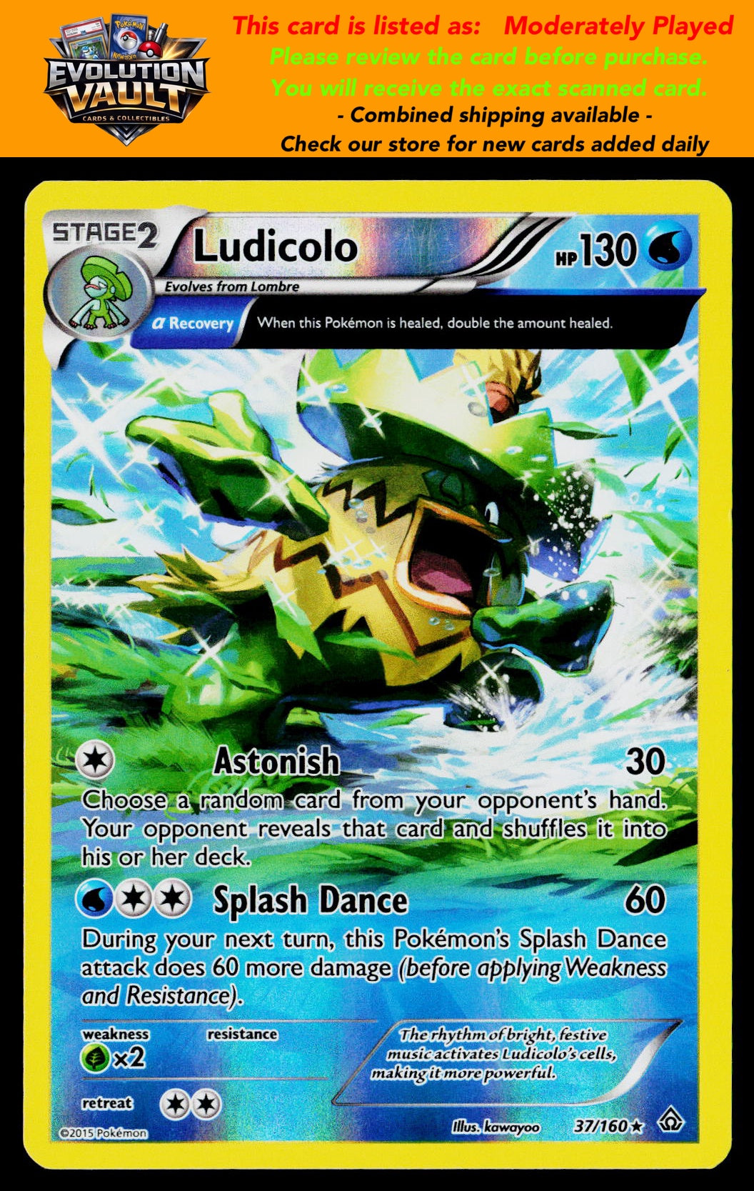 XY - Primal Clash #37/160 Ludicolo (Alpha)