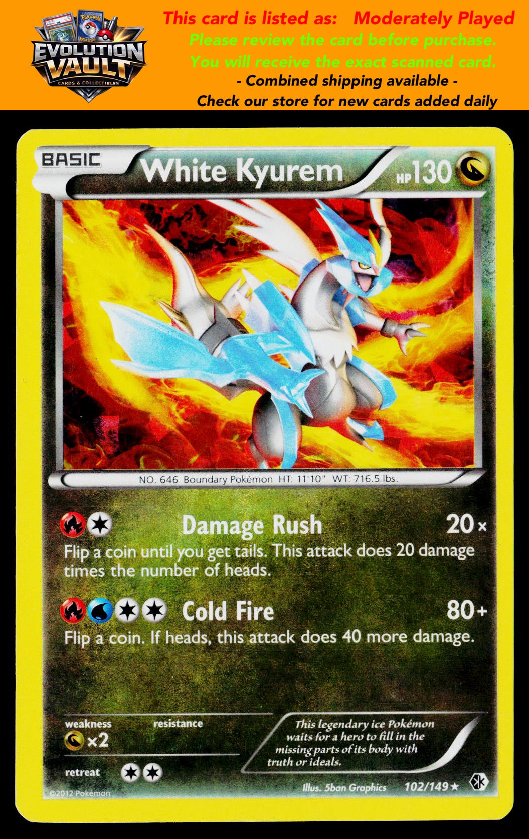 Boundaries Crossed #102/149 White Kyurem