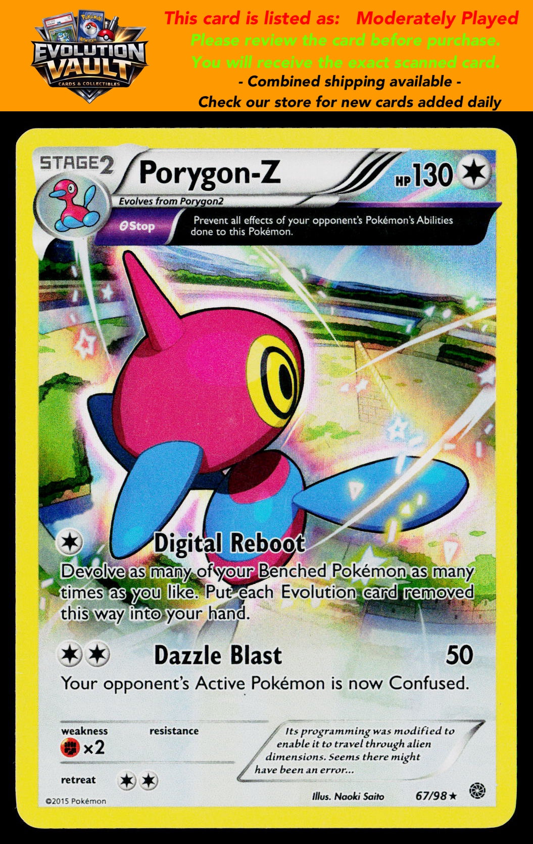 XY - Ancient Origins #67/98 Porygon-Z (67)