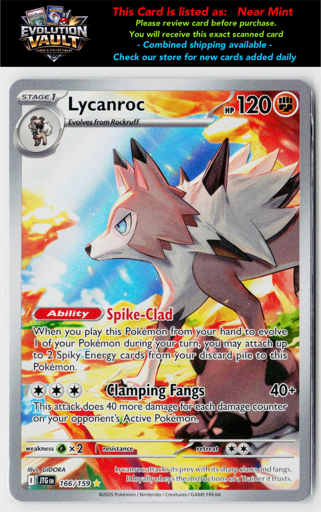 SV09: Journey Together #166/159 Lycanroc