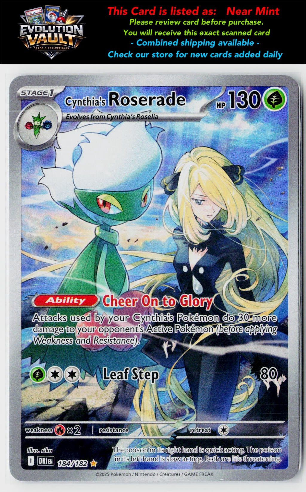 SV10: Destined Rivals #184/182 Cynthia's Roserade
