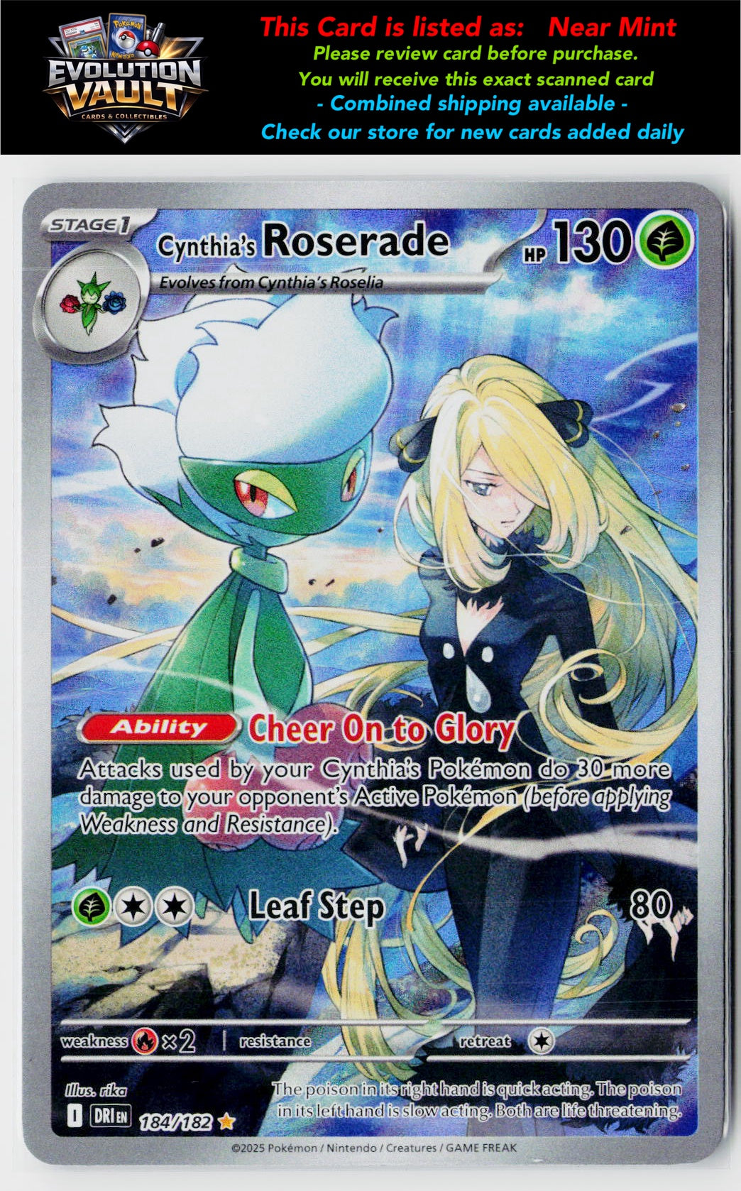SV10: Destined Rivals #184/182 Cynthia's Roserade