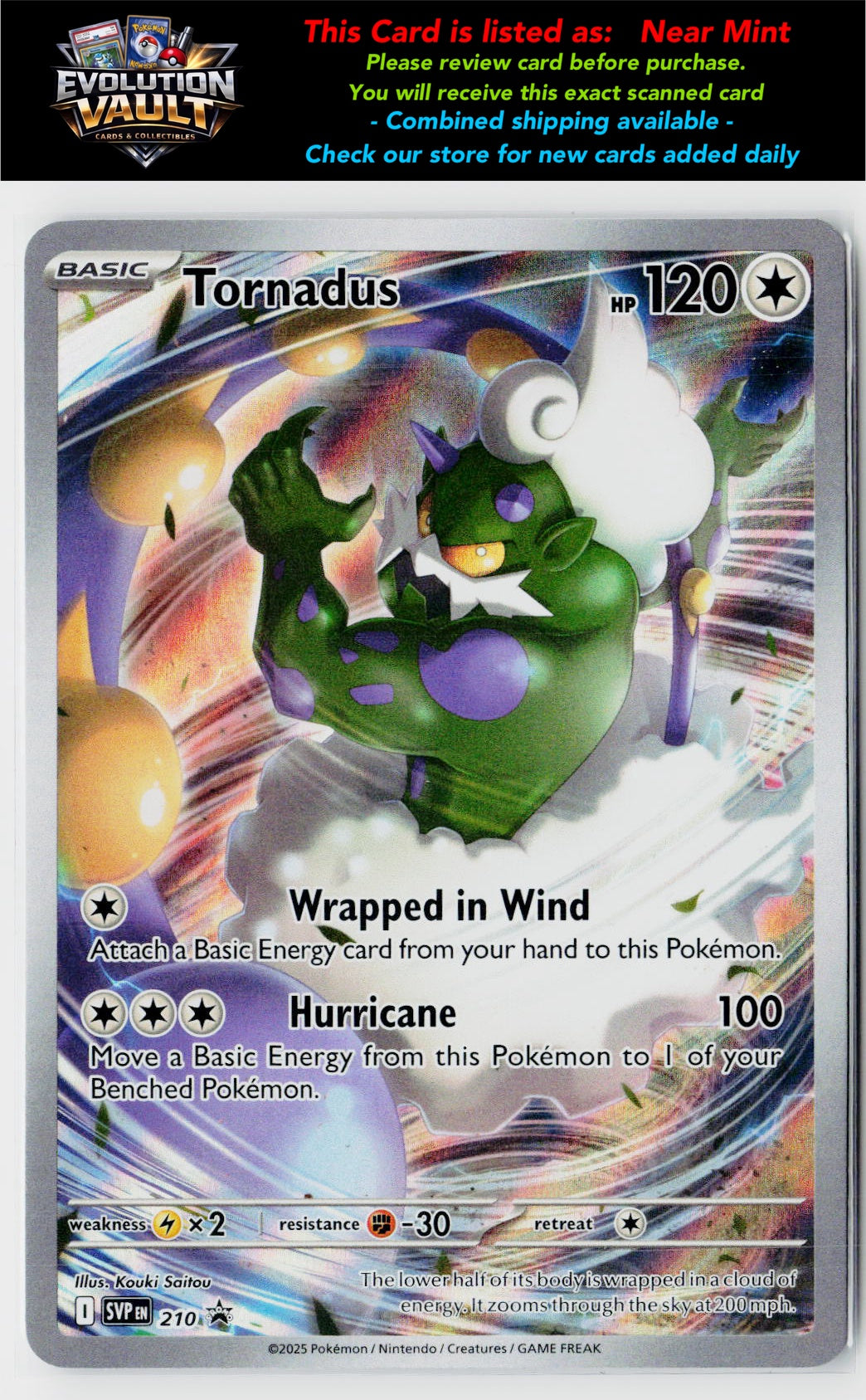 SV: Scarlet & Violet Promo Cards #210 Tornadus