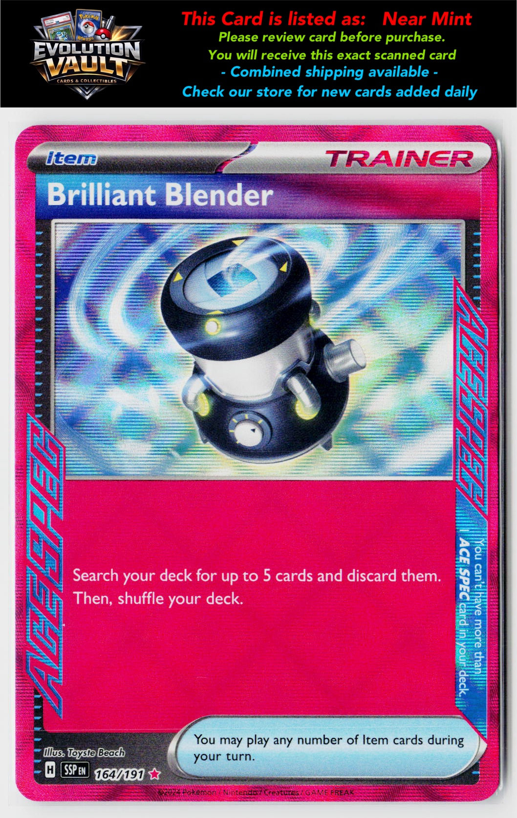 SV08: Surging Sparks #164/191 Brilliant Blender