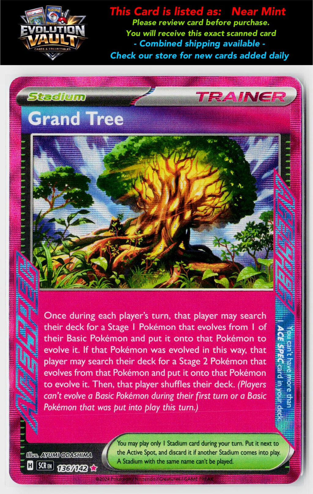 SV07: Stellar Crown #136/142 Grand Tree