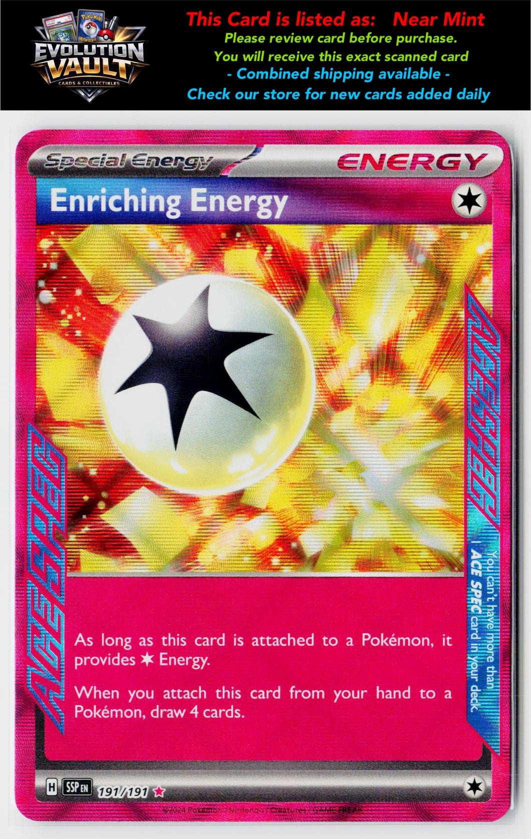 SV08: Surging Sparks #191/191 Enriching Energy