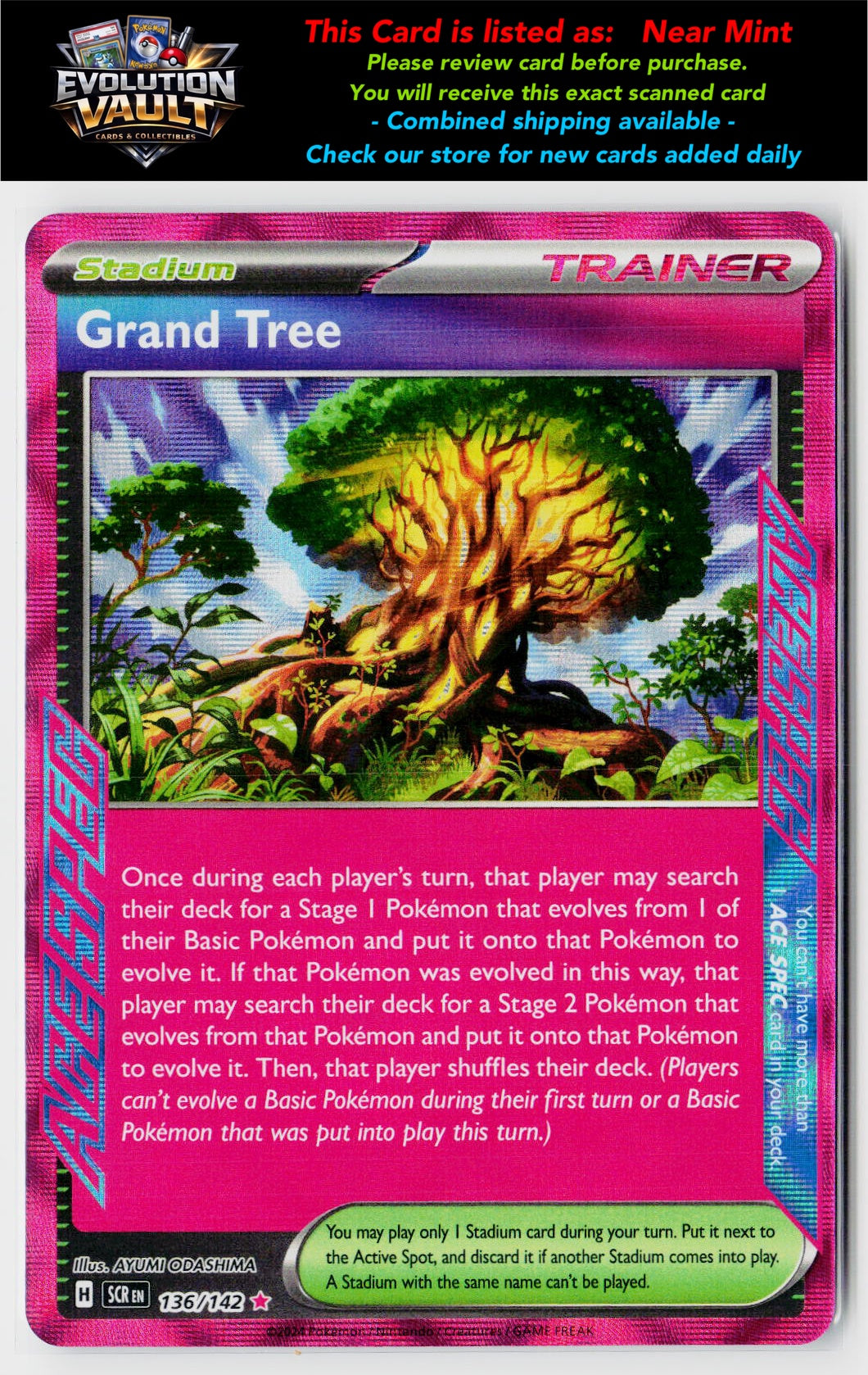 SV07: Stellar Crown #136/142 Grand Tree