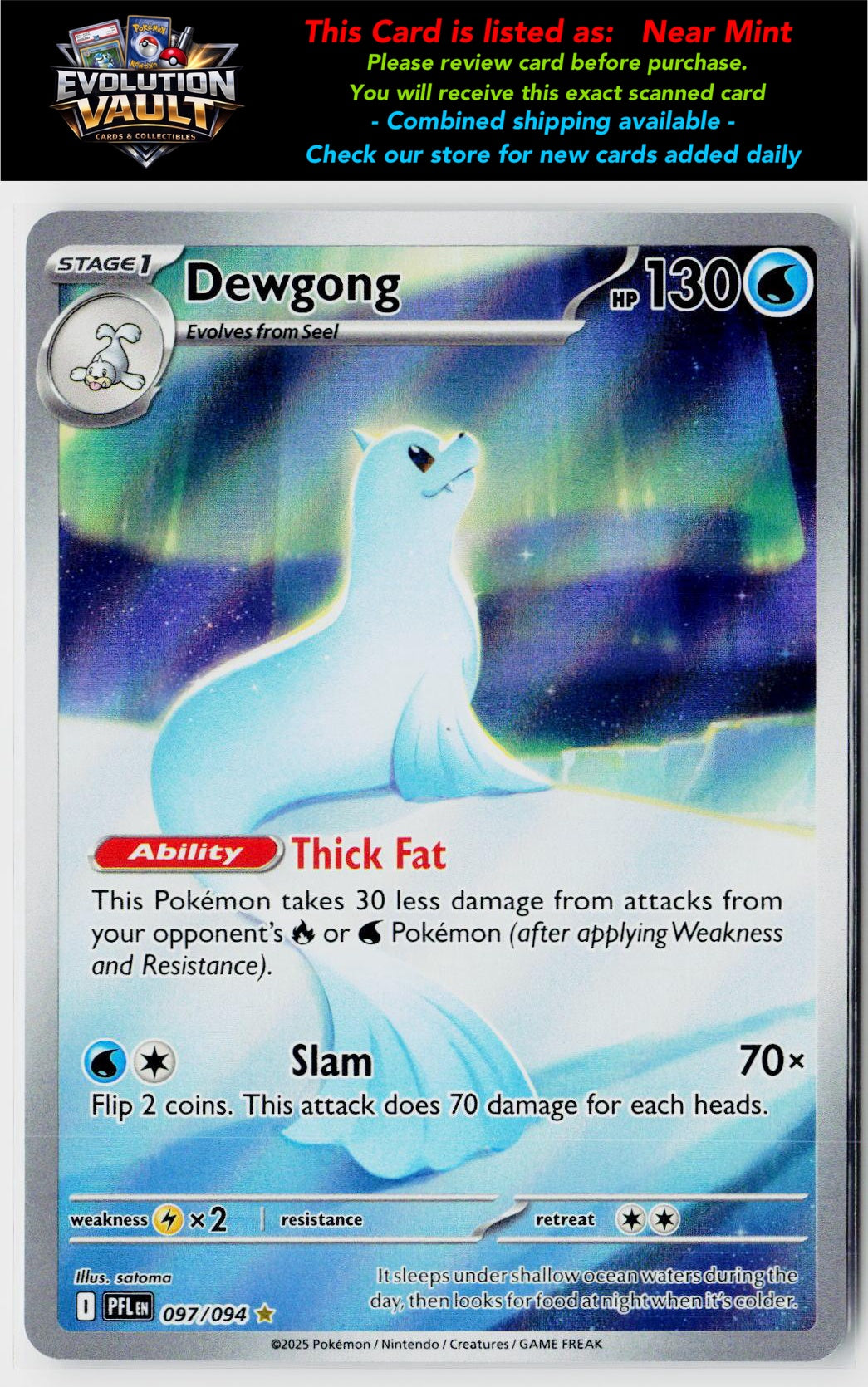 ME02: Phantasmal Flames #097/094 Dewgong