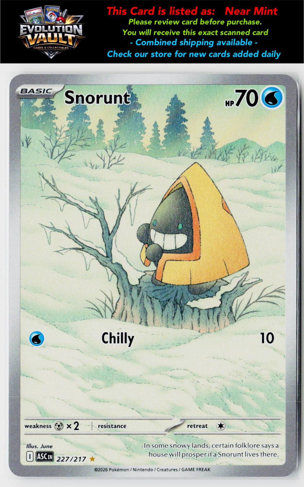 ME: Ascended Heroes #227/217 Snorunt