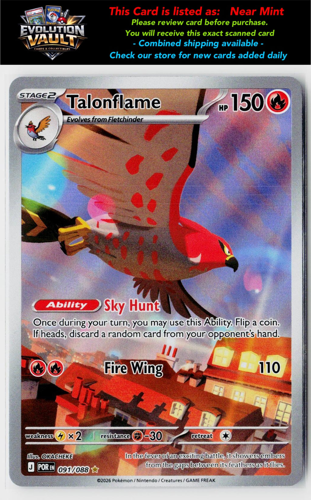 ME03: Perfect Order #091/088 Talonflame