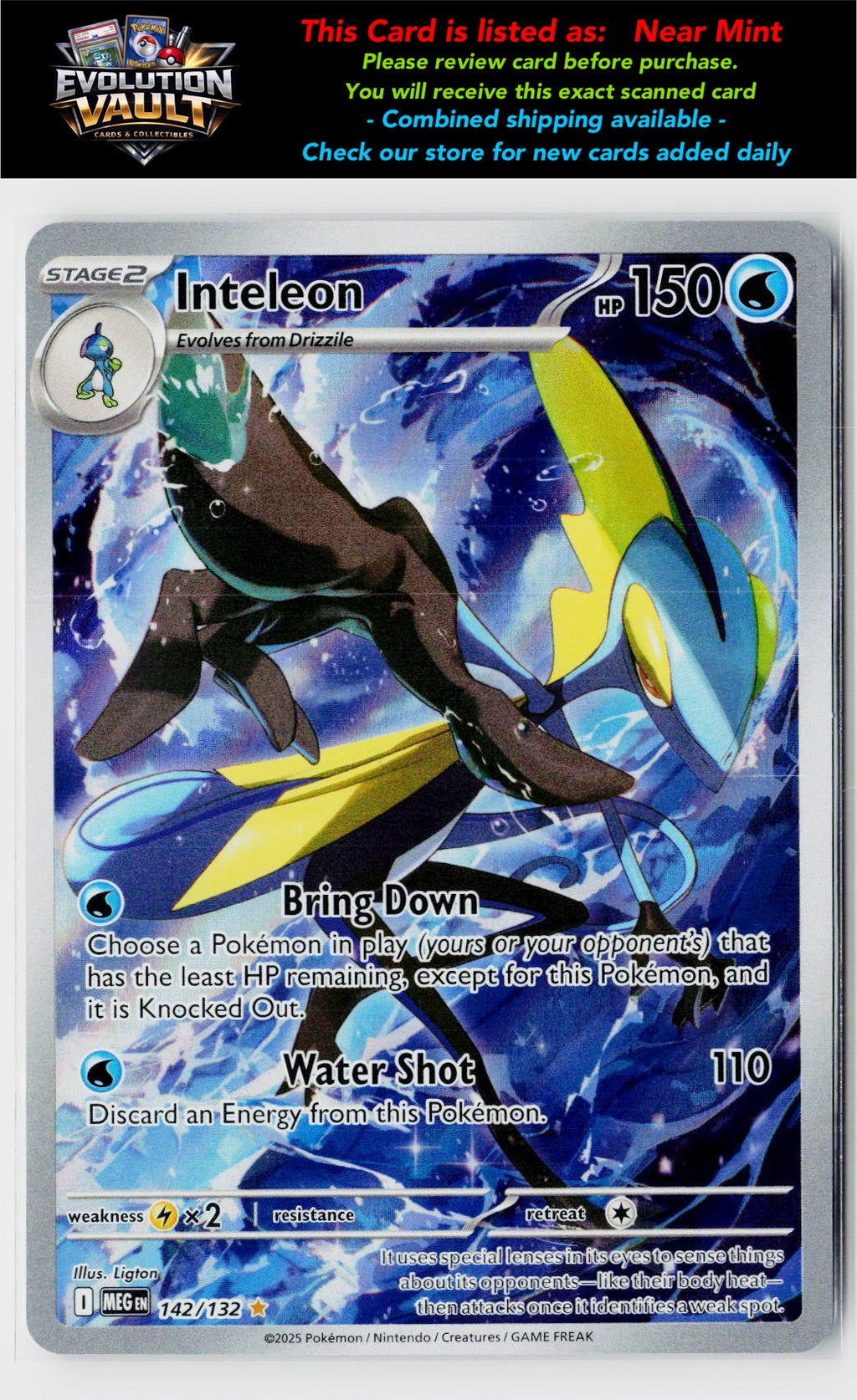 ME01: Mega Evolution #142/132 Inteleon