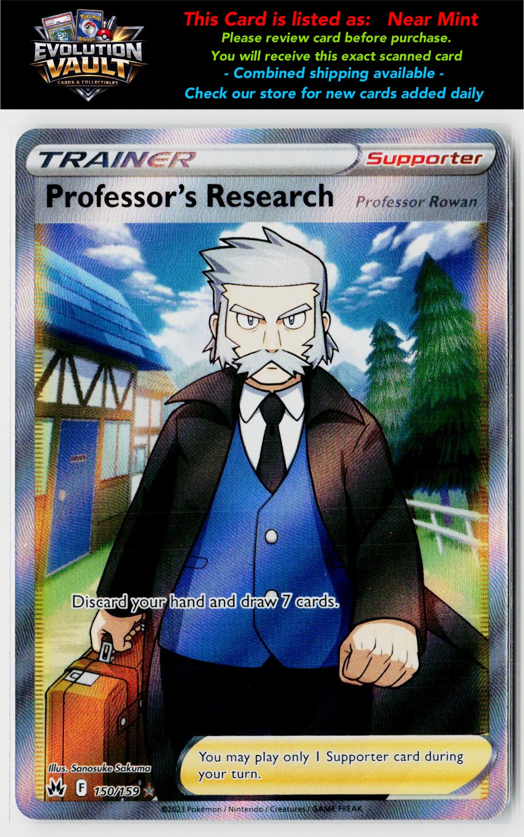SWSH: Crown Zenith #150/159 Professor's Research (Full Art)