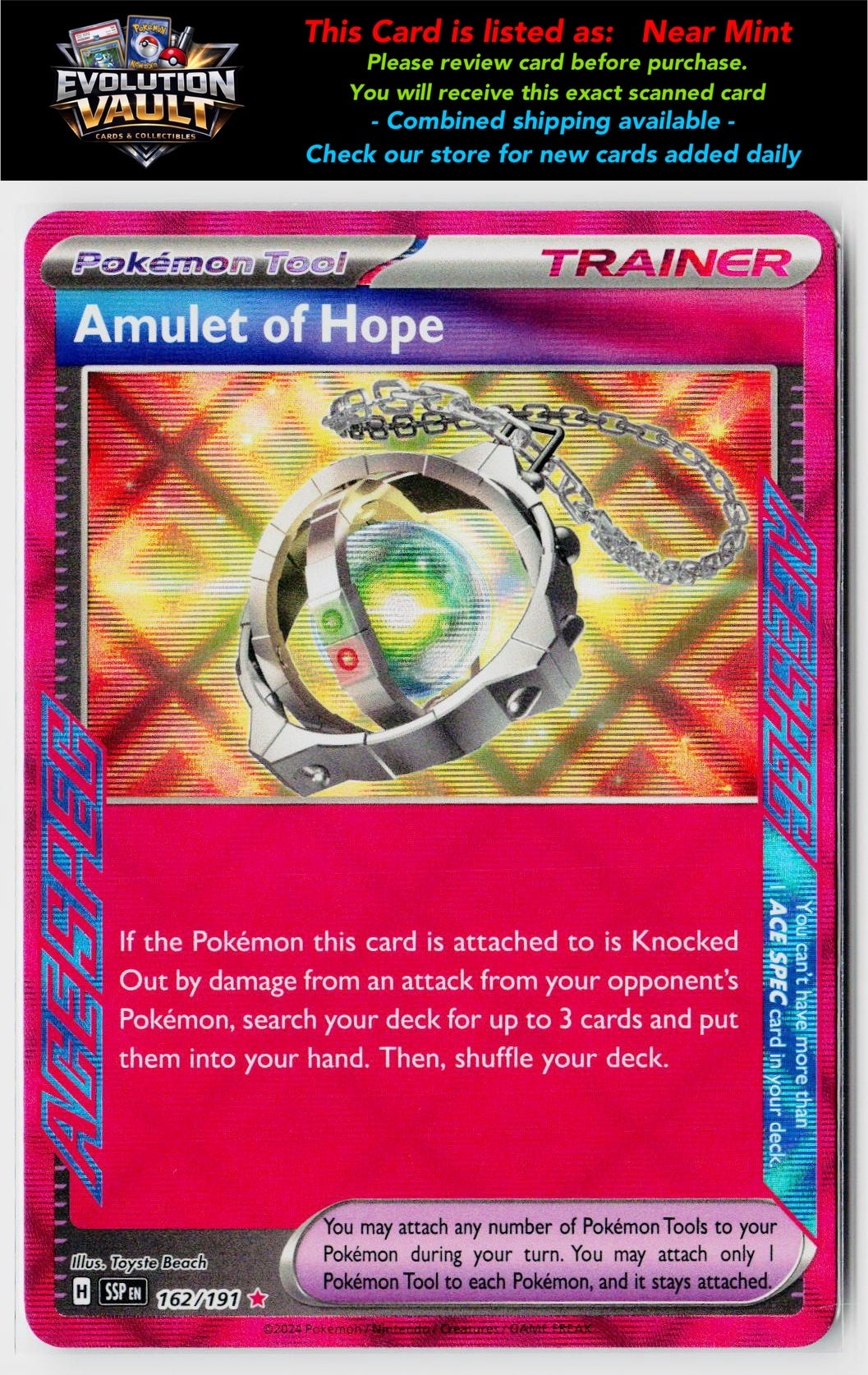 SV08: Surging Sparks #162/191 Amulet of Hope