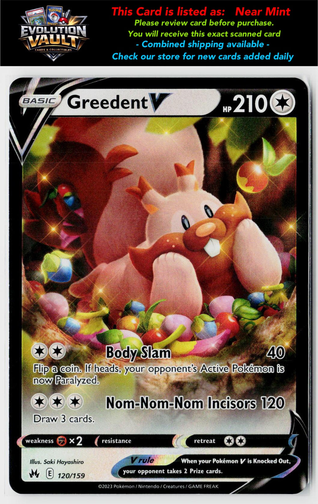 SWSH: Crown Zenith #120/159 Greedent V