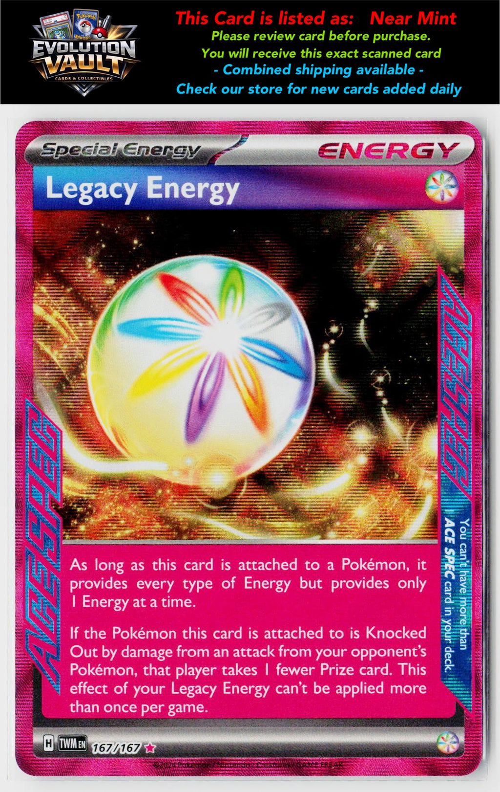 SV06: Twilight Masquerade #167/167 Legacy Energy