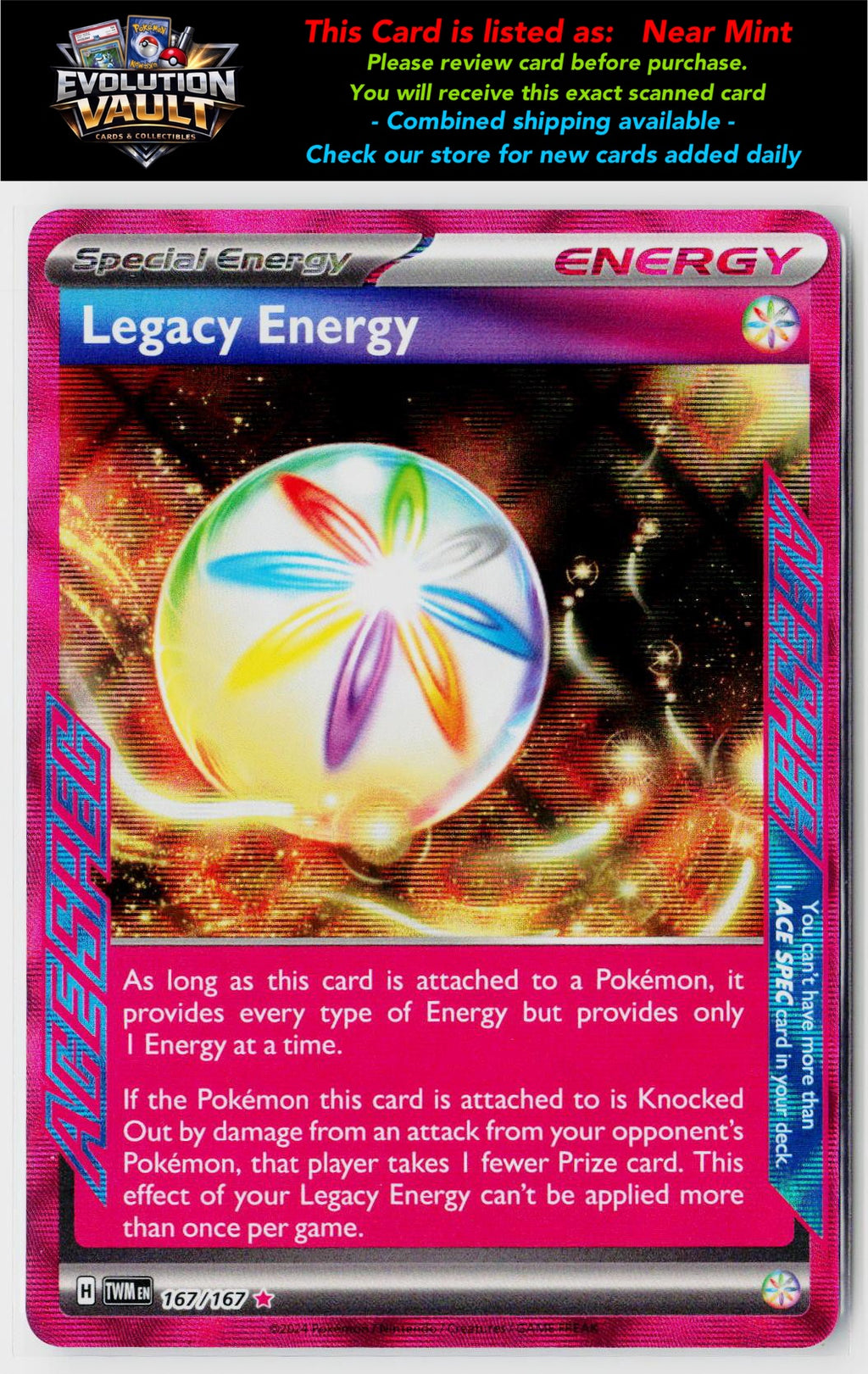 SV06: Twilight Masquerade #167/167 Legacy Energy