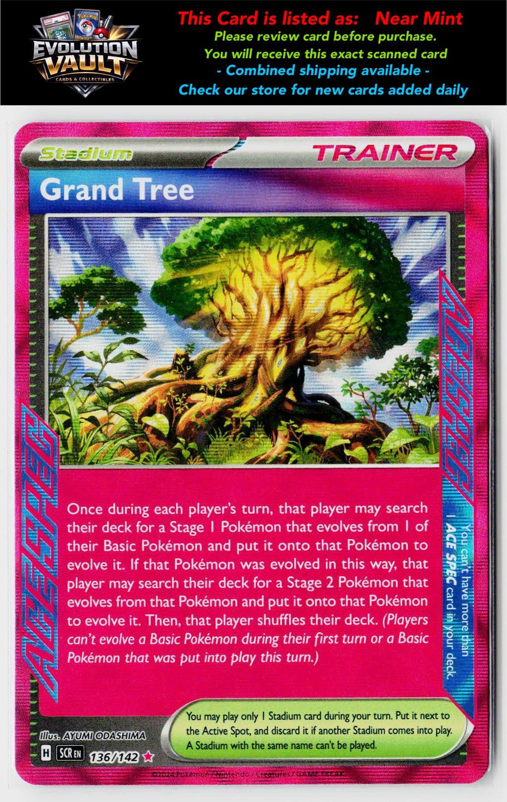 SV07: Stellar Crown #136/142 Grand Tree