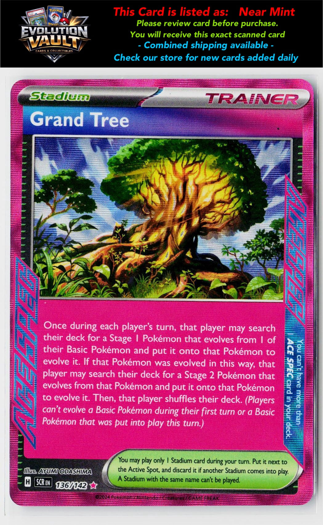 SV07: Stellar Crown #136/142 Grand Tree