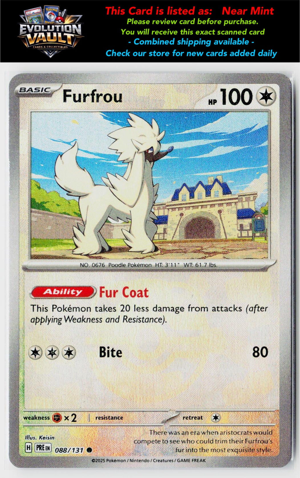 SV: Prismatic Evolutions #088/131 Furfrou (Master Ball Pattern)