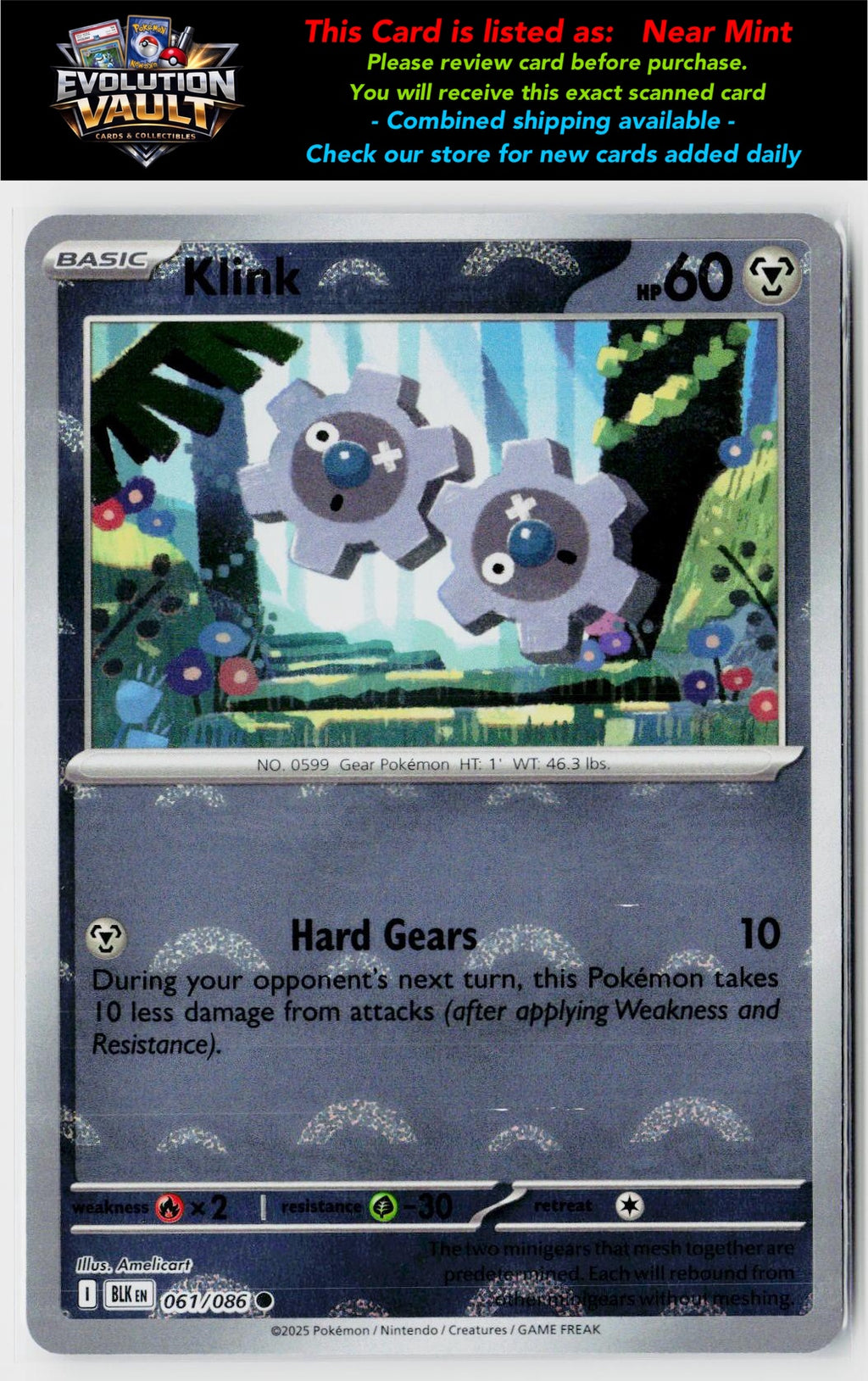 SV: Black Bolt #061/086 Klink (Poke Ball Pattern)