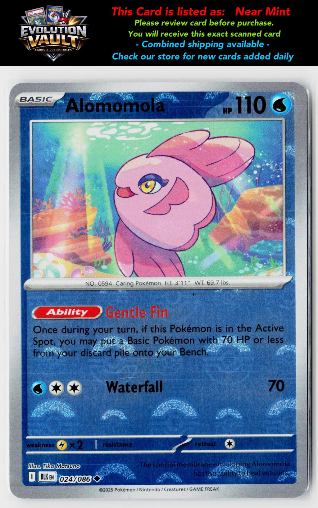 SV: Black Bolt #024/086 Alomomola (Poke Ball Pattern)