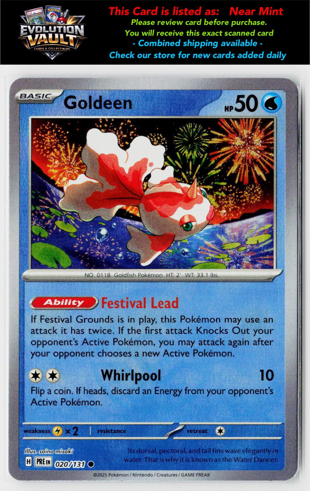 SV: Prismatic Evolutions #020/131 Goldeen (Poke Ball Pattern)
