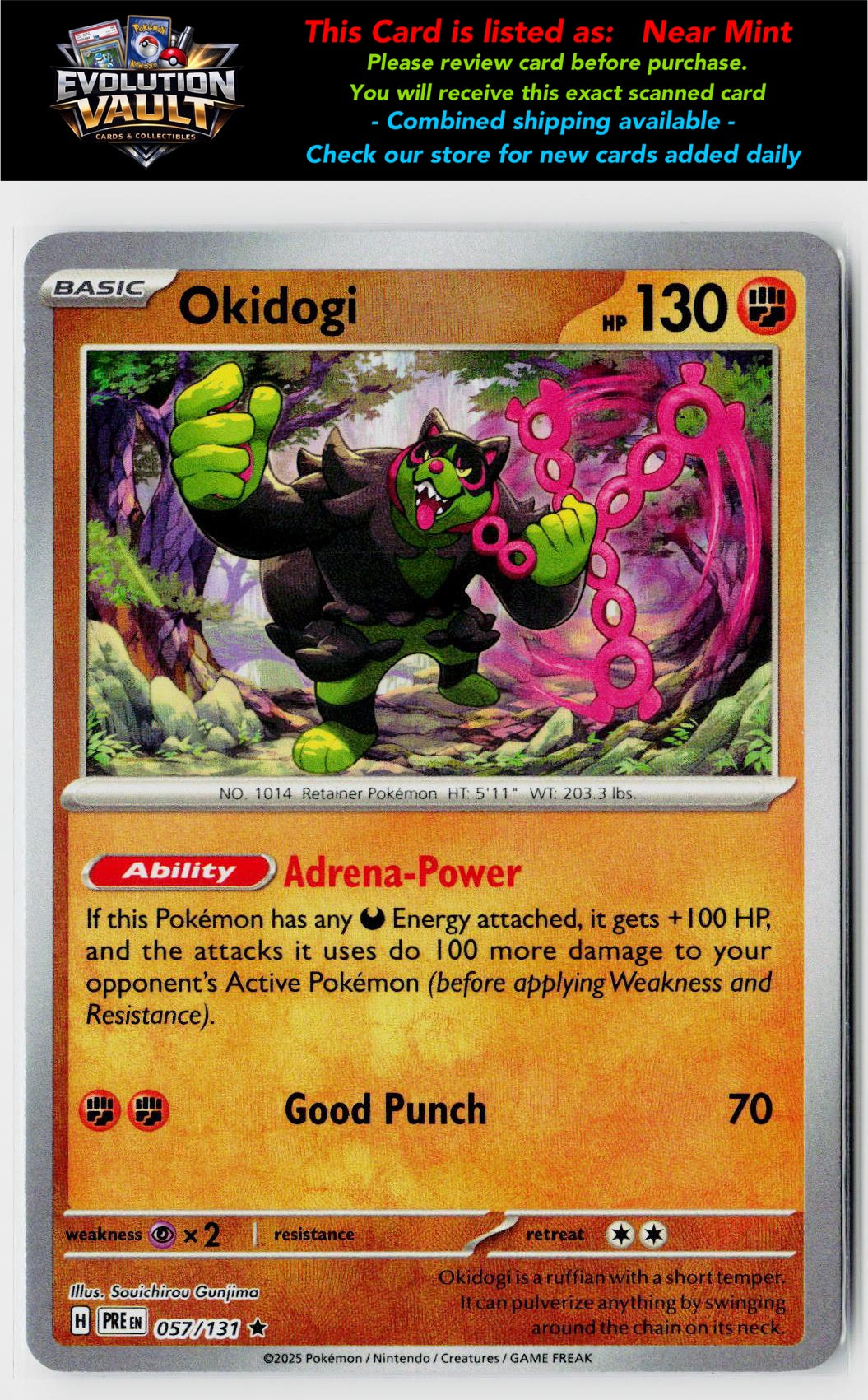 SV: Prismatic Evolutions #057/131 Okidogi (Poke Ball Pattern)