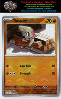 SV: Black Bolt #047/086 Timburr (Poke Ball Pattern)