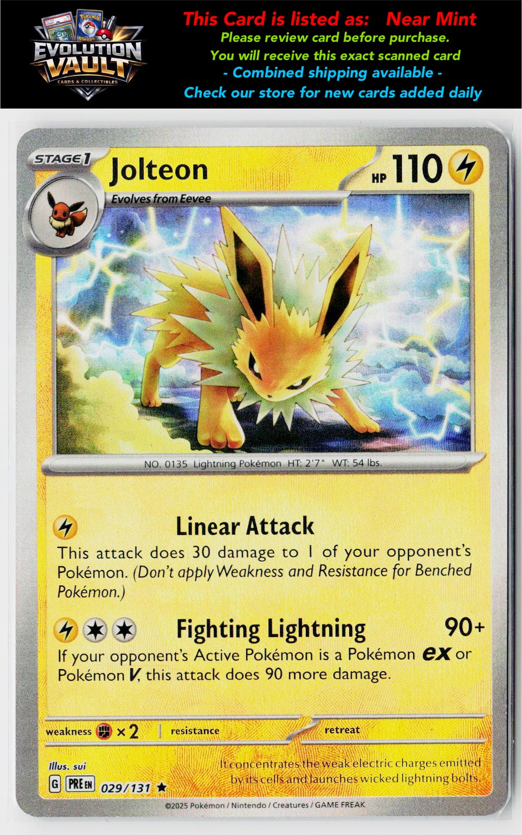 SV: Prismatic Evolutions #029/131 Jolteon (Poke Ball Pattern)