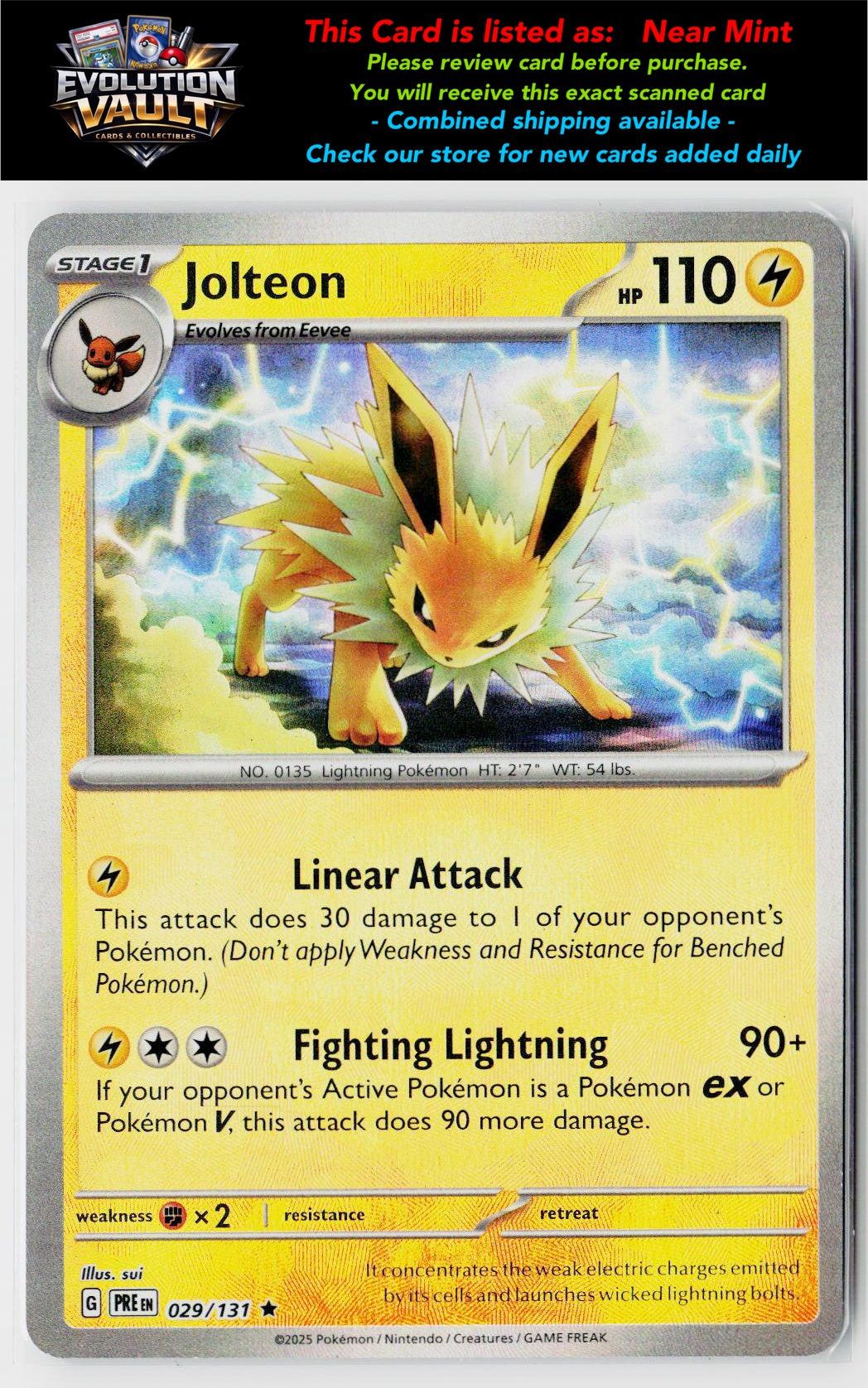 SV: Prismatic Evolutions #029/131 Jolteon (Poke Ball Pattern)