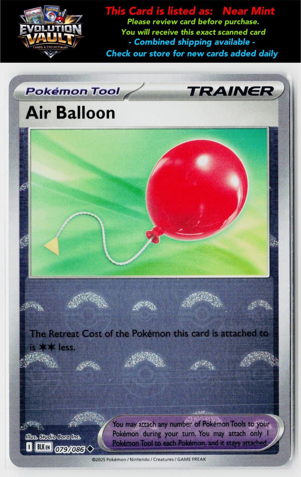 SV: Black Bolt #079/086 Air Balloon (Poke Ball Pattern)