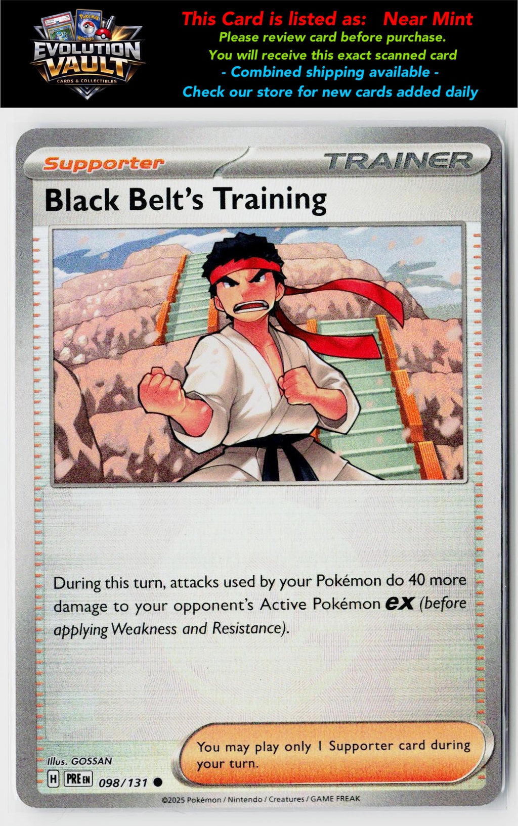 SV: Prismatic Evolutions #098/131 Black Belt's Training