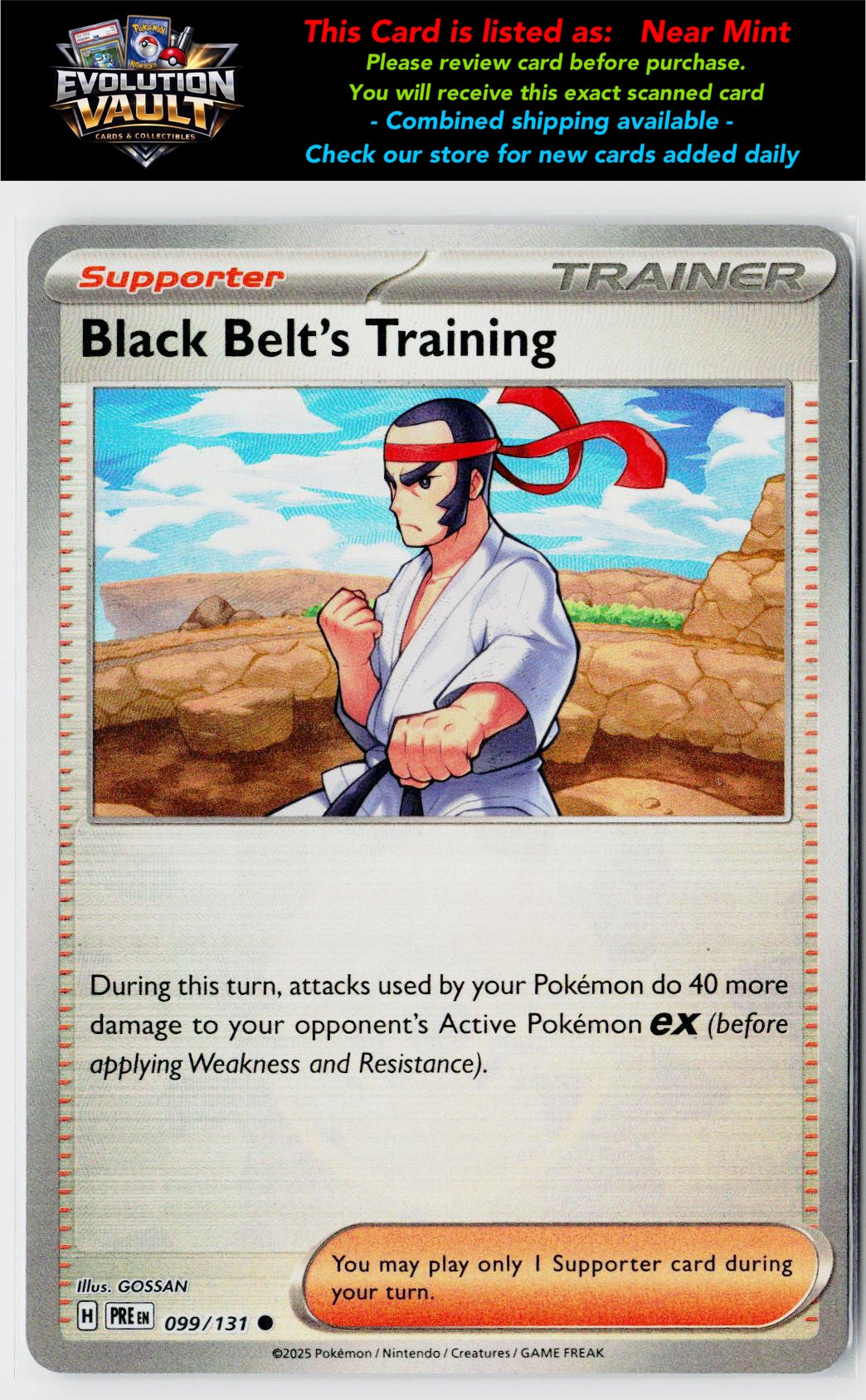 SV: Prismatic Evolutions #099/131 Black Belt's Training