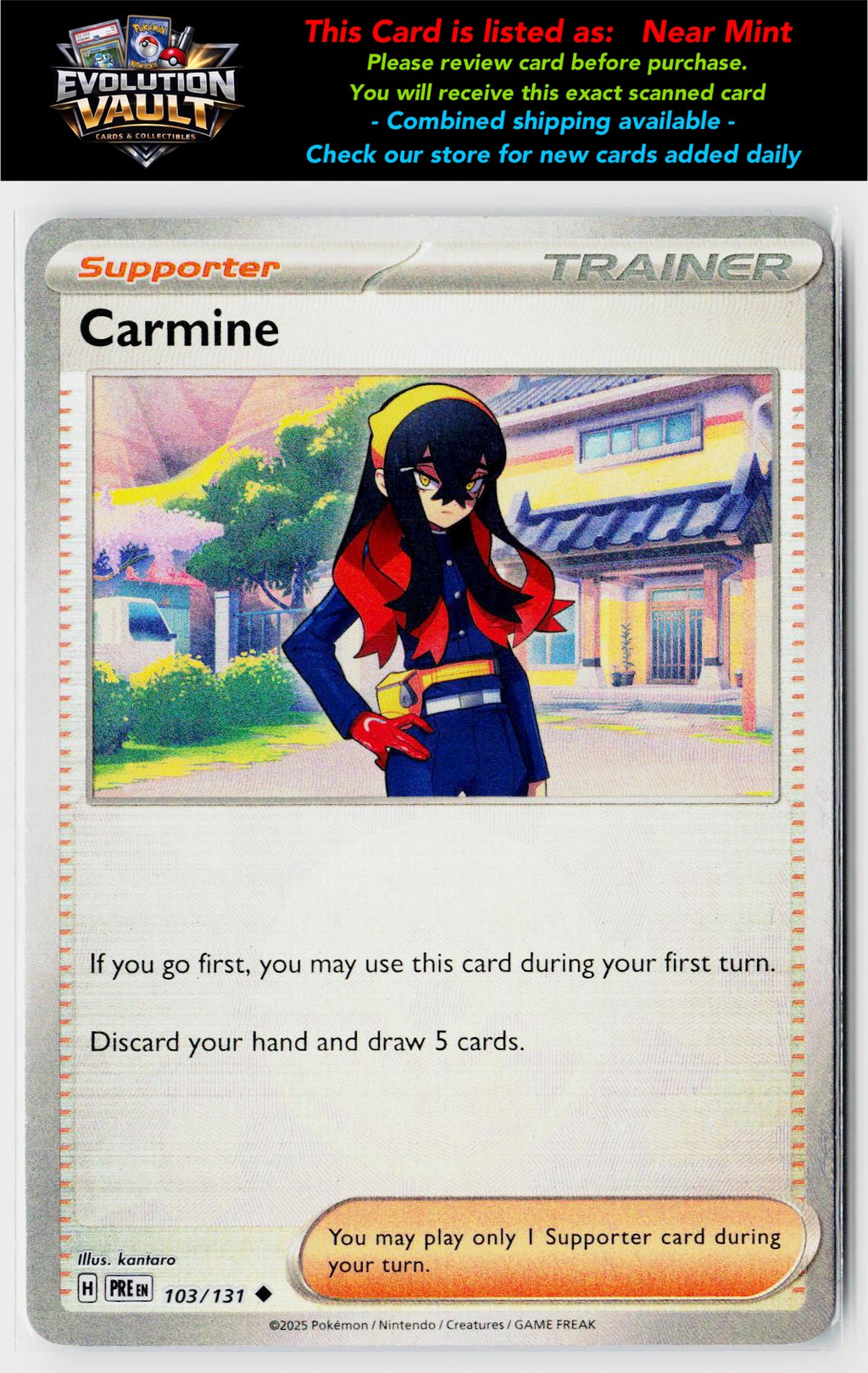 SV: Prismatic Evolutions #103/131 Carmine (Poke Ball Pattern)