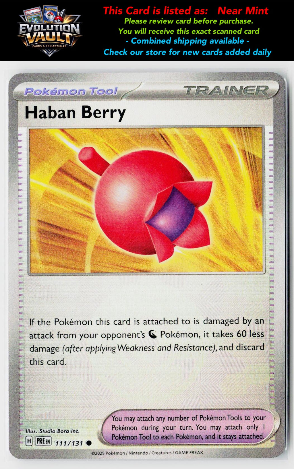 SV: Prismatic Evolutions #111/131 Haban Berry (Poke Ball Pattern)