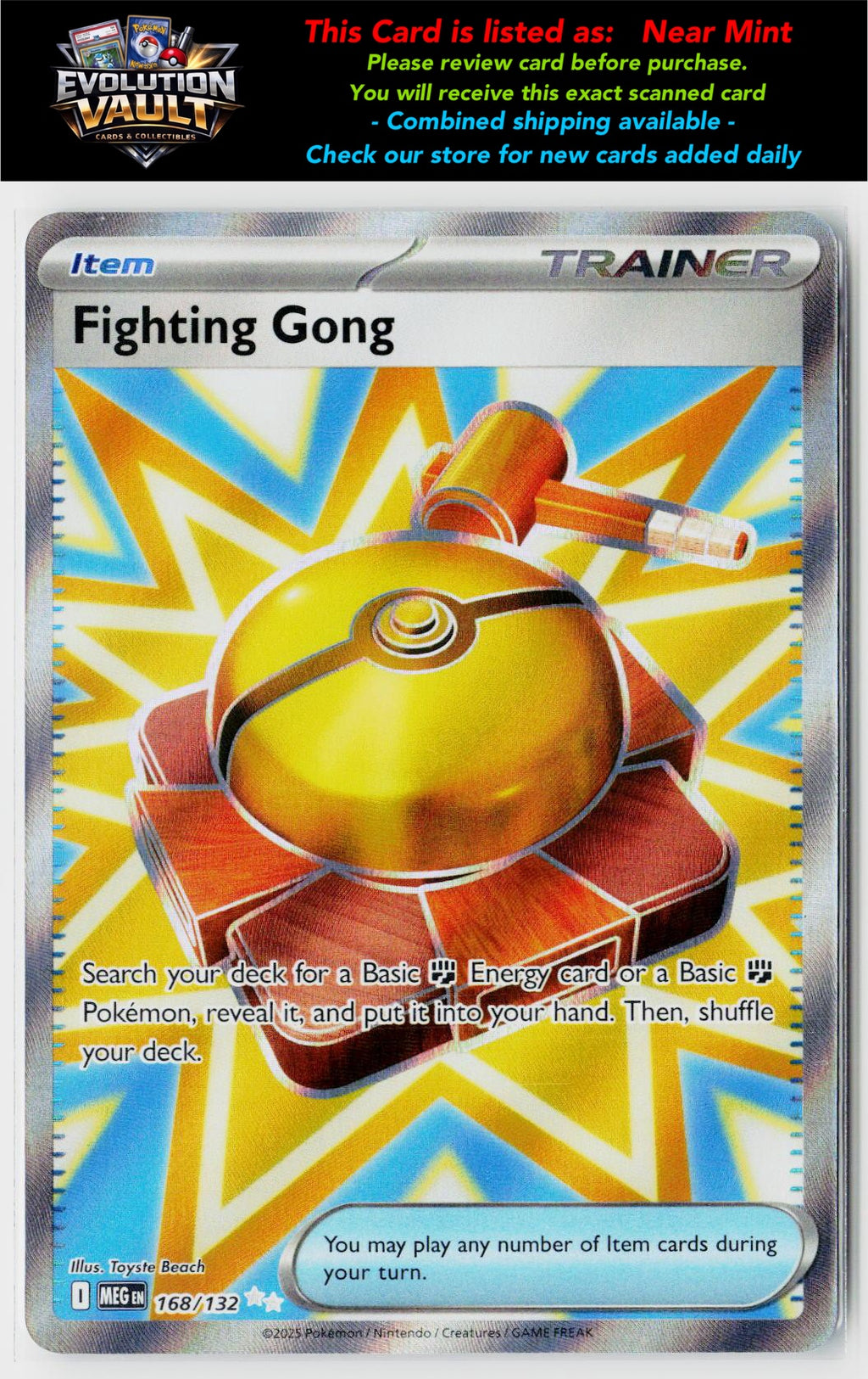 ME01: Mega Evolution #168/132 Fighting Gong