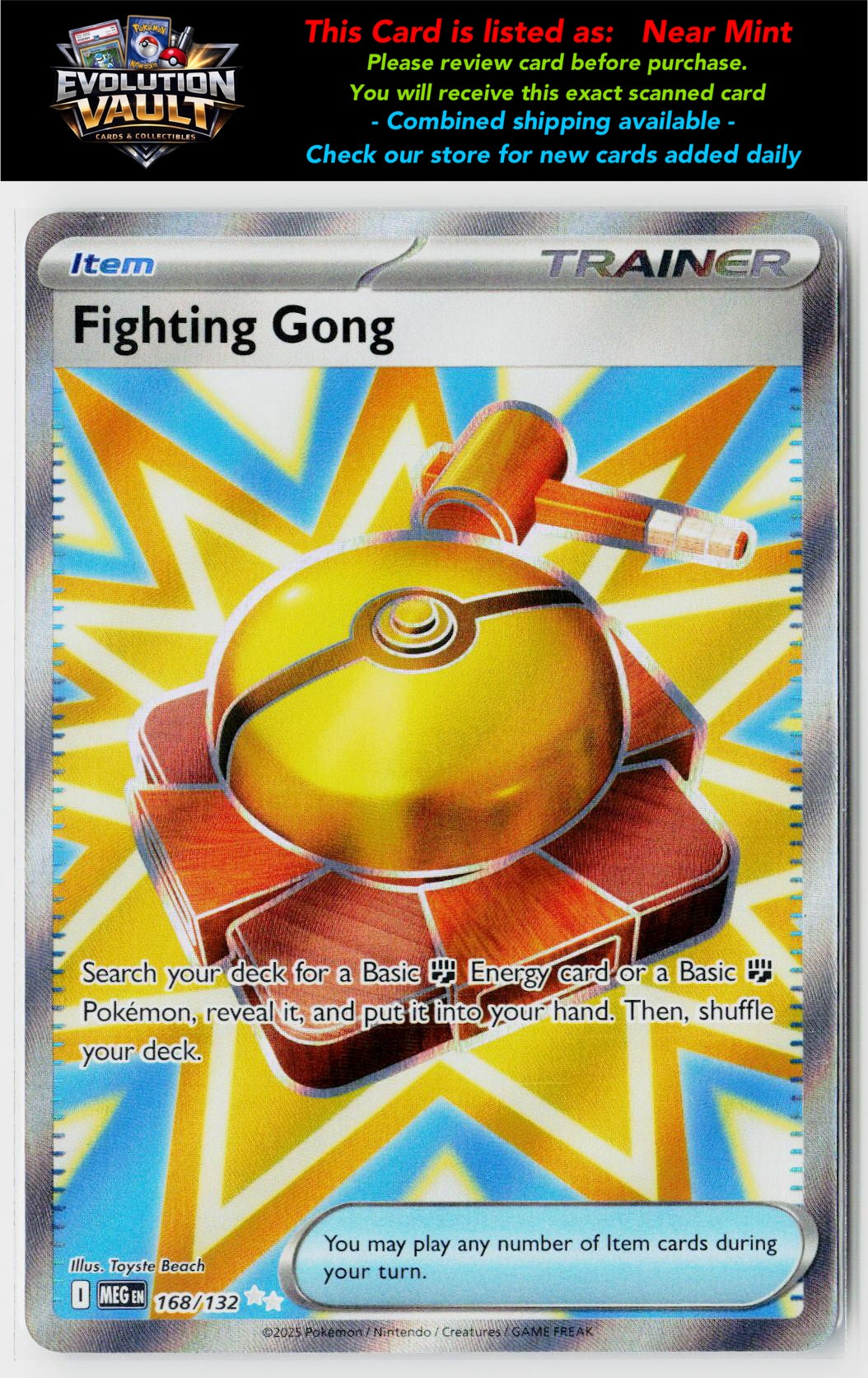 ME01: Mega Evolution #168/132 Fighting Gong