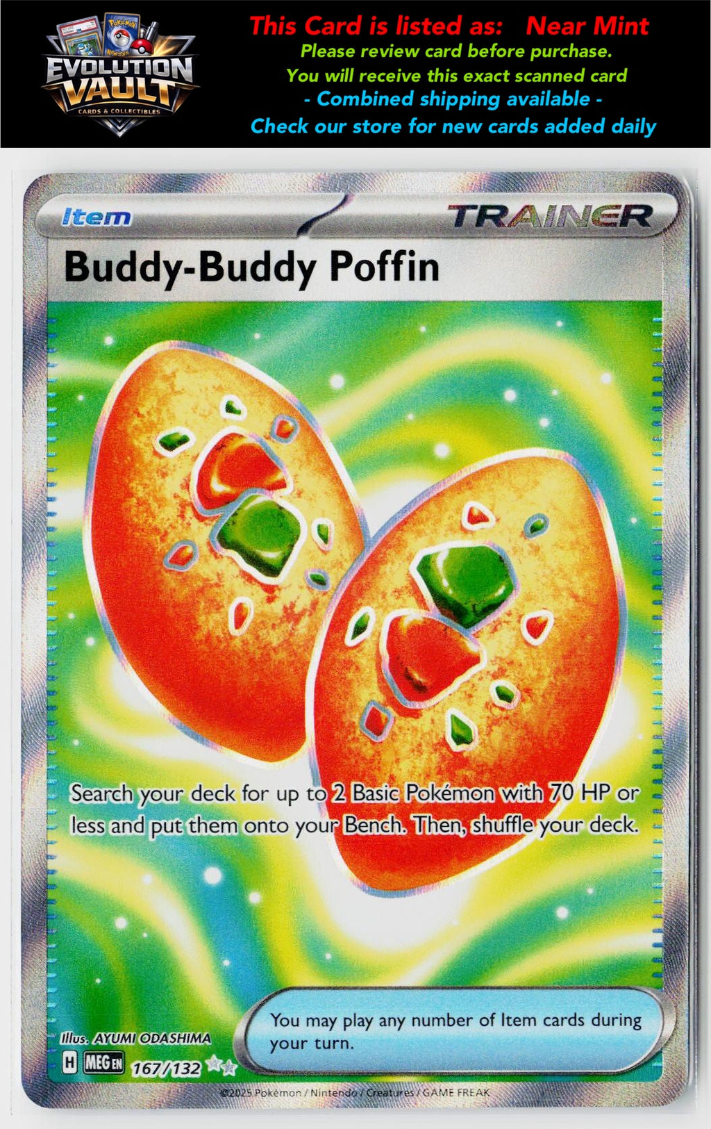 ME01: Mega Evolution #167/132 Buddy-Buddy Poffin