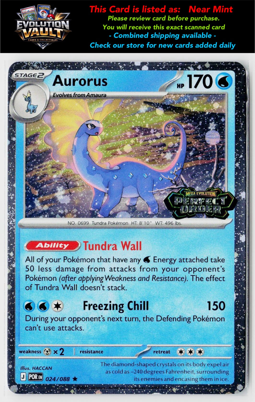 Miscellaneous Cards & Products #024/088 Aurorus (Perfect Order Stamped)
