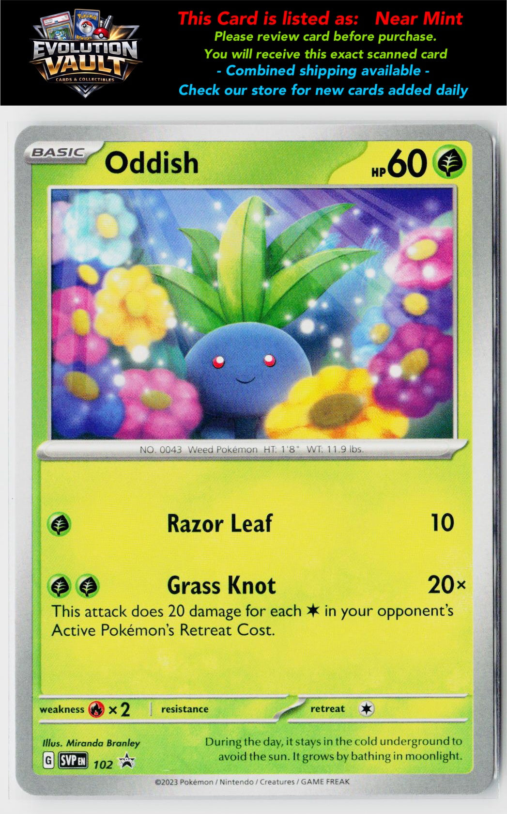 SV: Scarlet & Violet Promo Cards #102 Oddish