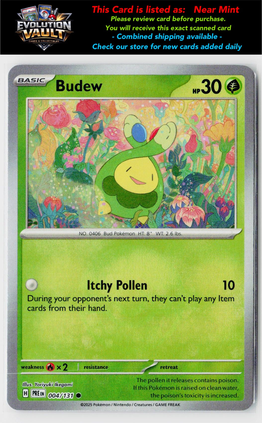 SV: Prismatic Evolutions #004/131 Budew (Poke Ball Pattern)