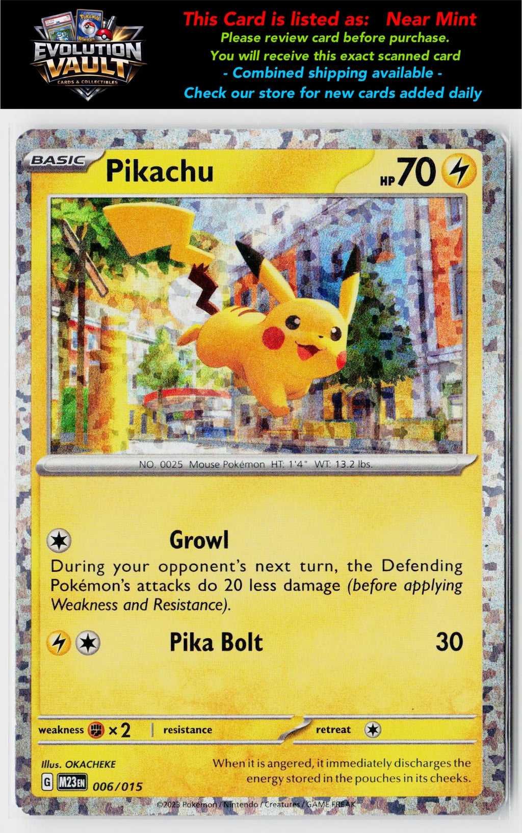 McDonald's Promos 2023 #006/015 Pikachu